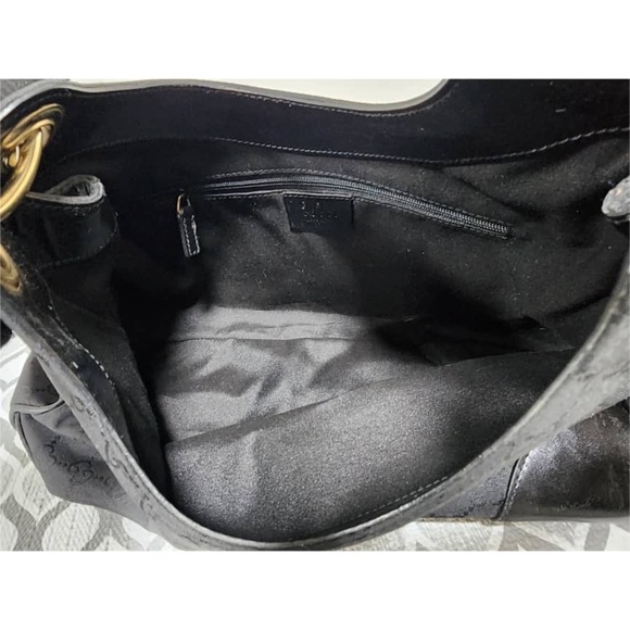 Authentic Gucci GG Canvas Leather 2way Shoulder Bag Black - Picture 5 of 12